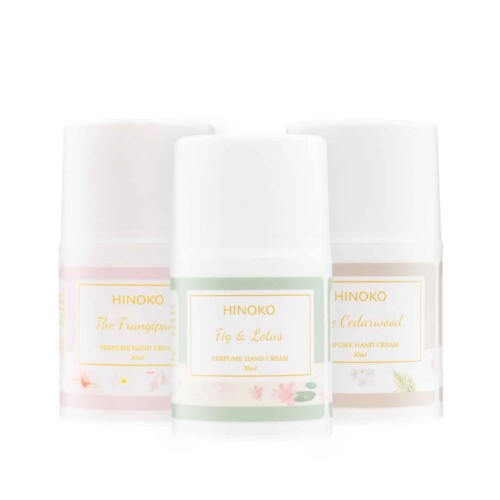 Hand Cream Set推介：HINOKO香水護手霜套裝 (Creaminess+配方)－香港防敏護理品牌NO.1